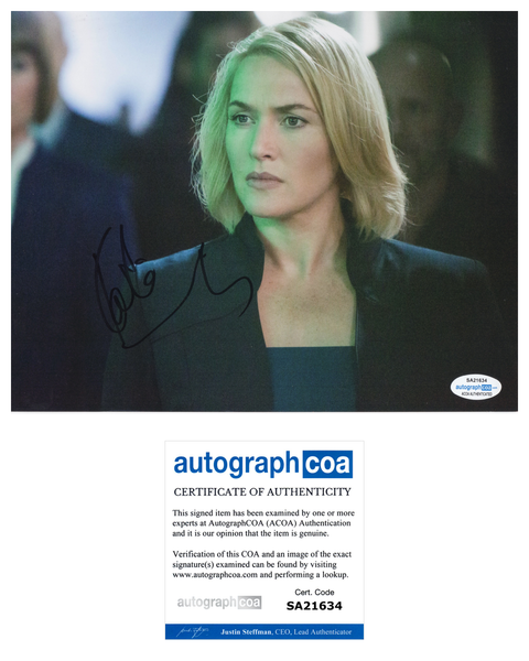 Kate Winslet Divergent Signed Autograph 8x10 Photo ACOA #2 - Outlaw Hobbies Authentic Autographs