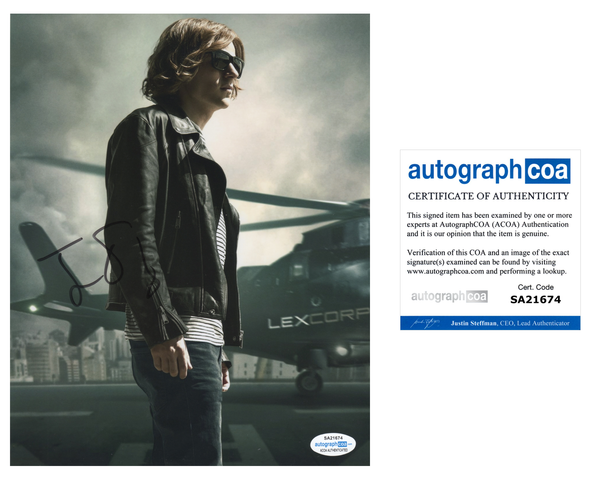 Jesse Eisenberg Batman Superman Signed Autograph 8x10 Photo #3 - Outlaw Hobbies Authentic Autographs