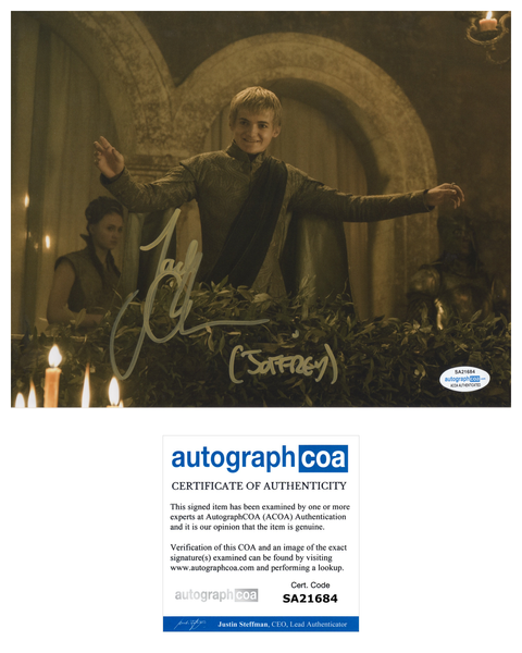 Jack Gleeson Game of Thrones Signed Autograph 8x10 Photo #7 - Outlaw Hobbies Authentic Autographs