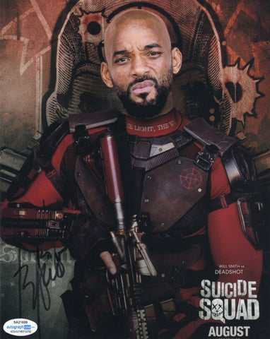 Will Smith Suicide Squad Signed Autograph 8x10 Photo ACOA - Outlaw Hobbies Authentic Autographs