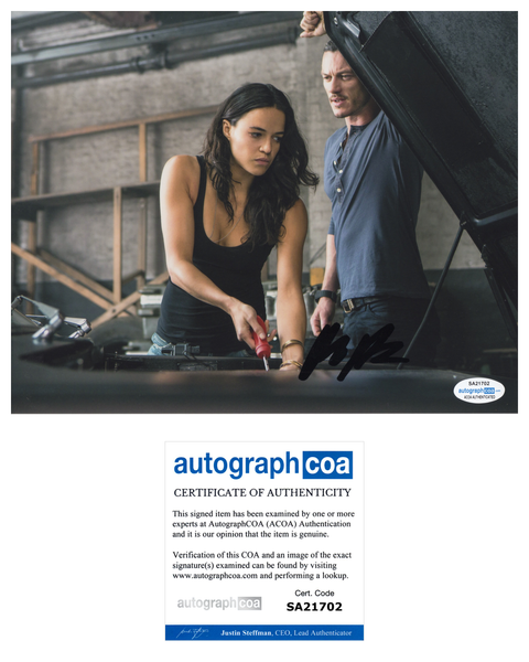Michelle Rodriguez Fast Furious Signed Autograph 8x10 Photo ACOA #2 - Outlaw Hobbies Authentic Autographs