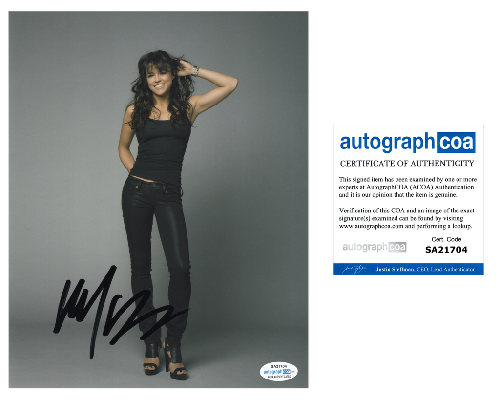 Michelle Rodriguez Fast Furious Signed Autograph 8x10 Photo ACOA #4 ...