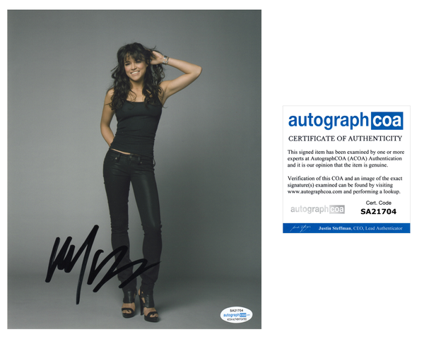 Michelle Rodriguez Fast Furious Signed Autograph 8x10 Photo ACOA #4 - Outlaw Hobbies Authentic Autographs