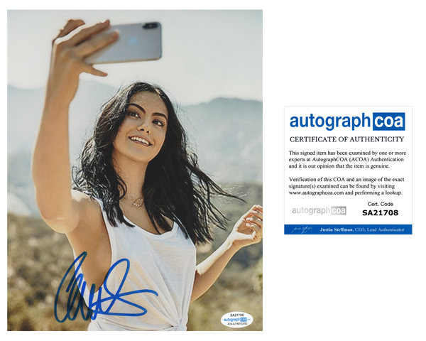 Camila Mendes Riverdale Signed Autograph 8x10 Photo ACOA #12 - Outlaw Hobbies Authentic Autographs