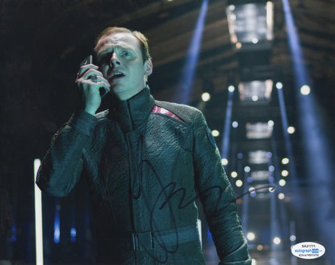 Simon Pegg Star Trek Signed Autograph 8x10 Photo ACOA #7 - Outlaw Hobbies Authentic Autographs