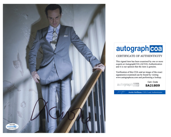 Andrew Scott Sherlock Signed Autograph 8x10 ACOA #4 - Outlaw Hobbies Authentic Autographs