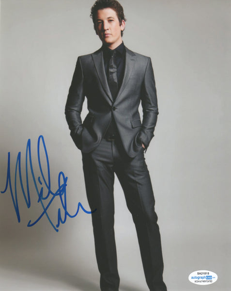 Miles Teller Top Gun Signed Autograph 8x10 Photo ACOA #3 - Outlaw Hobbies Authentic Autographs