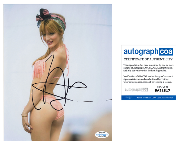 Bella Thorne Sexy Signed Autograph 8x10 Photo ACOA #2 - Outlaw Hobbies Authentic Autographs