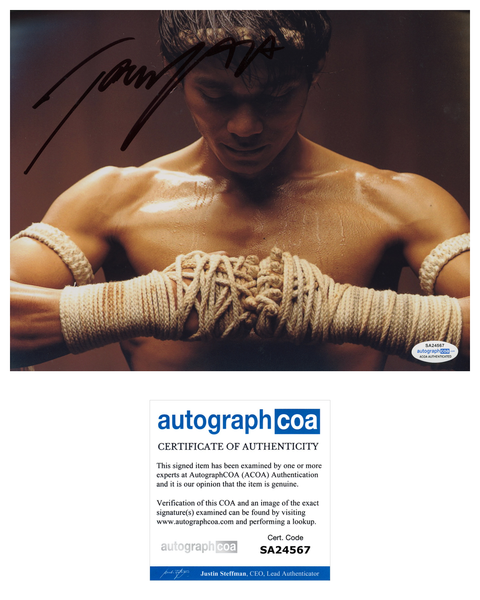 Tony Jaa Ong-Bak Signed Autograph 8x10 Photo ACOA Authentic #9 - Outlaw Hobbies Authentic Autographs