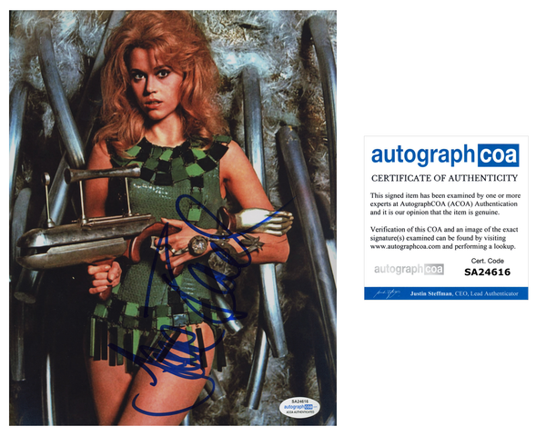 Jane Fonda Sexy Signed Autograph 8x10 Photo ACOA #2 - Outlaw Hobbies Authentic Autographs