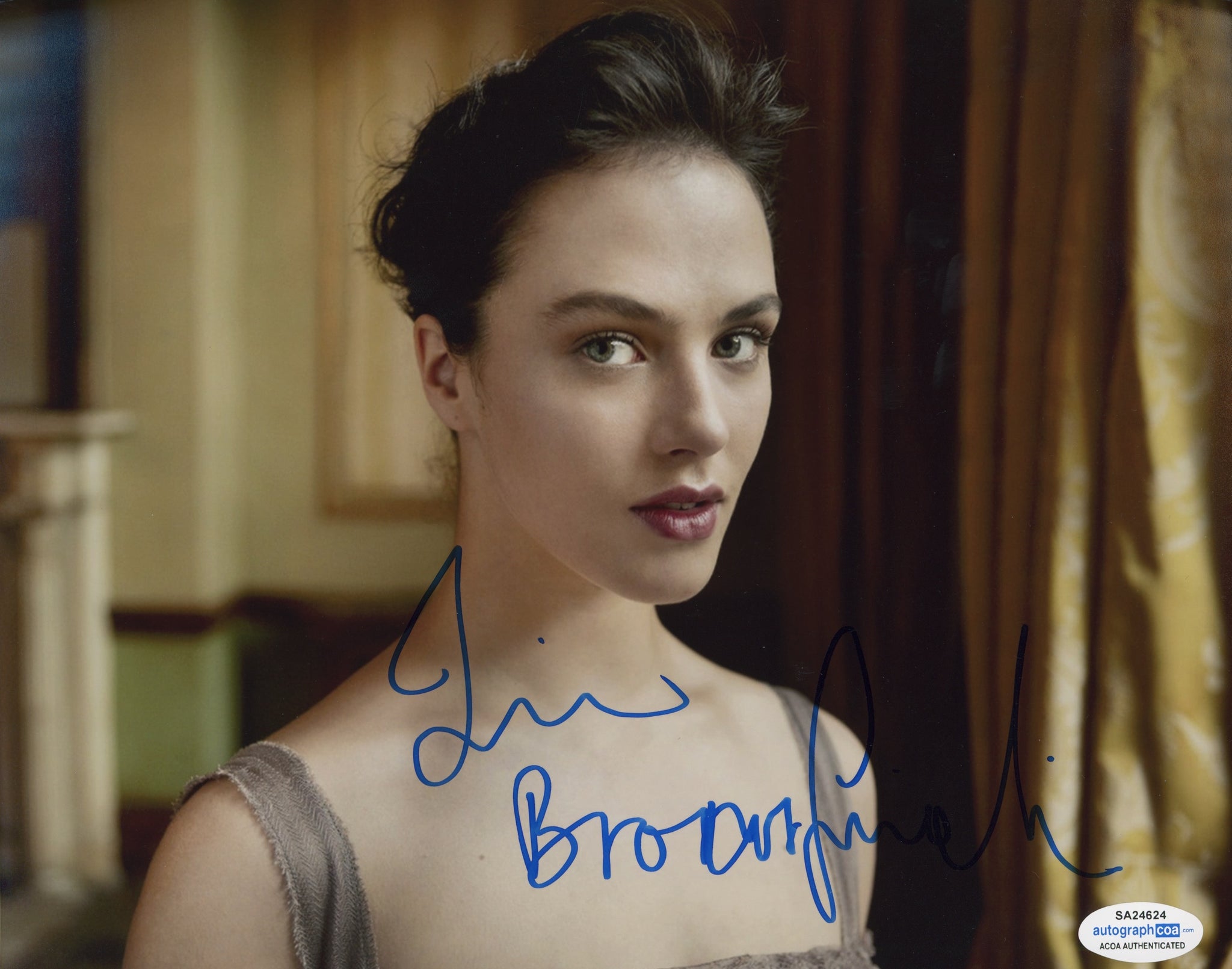 Jessica Brown Findlay Sexy Signed Autograph 8x10 Photo ACOA  #8 - Outlaw Hobbies Authentic Autographs