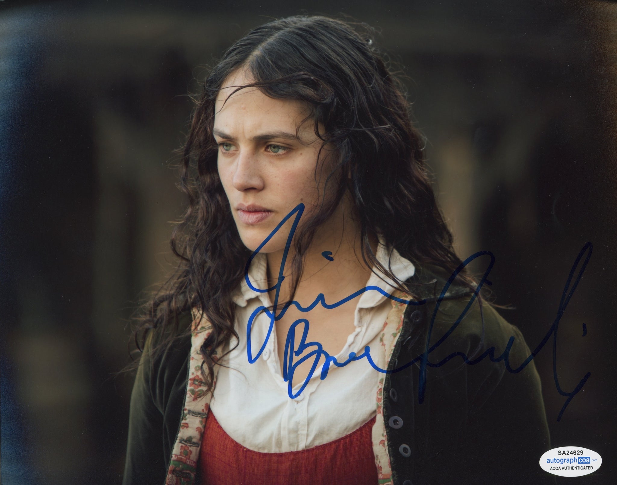 Jessica Brown Findlay Sexy Signed Autograph 8x10 Photo ACOA  #3 - Outlaw Hobbies Authentic Autographs