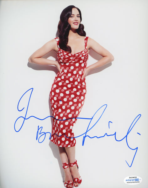 Jessica Brown Findlay Sexy Signed Autograph 8x10 Photo ACOA  #2 - Outlaw Hobbies Authentic Autographs