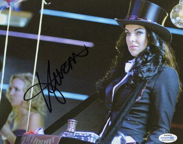 Serinda Swan Sexy Signed Autograph 8x10 Photo ACOA #3 Smallville - Outlaw Hobbies Authentic Autographs