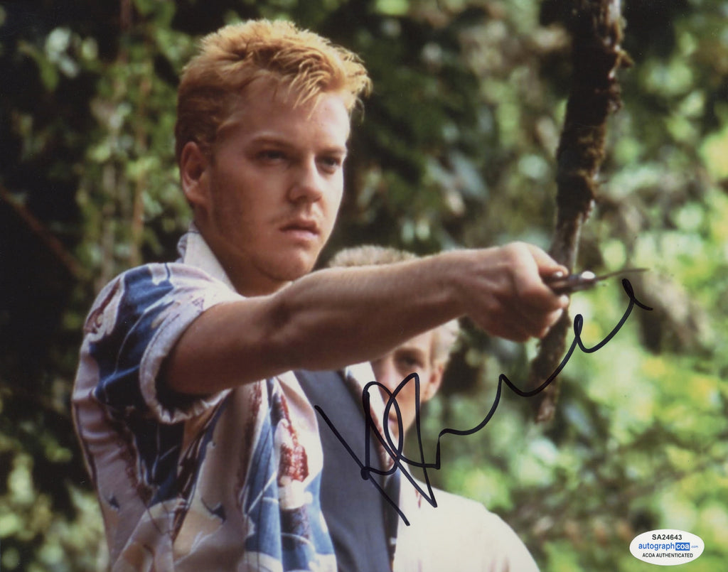 Kiefer Sutherland Stand By Me Signed Autograph 8x10 Photo ACOA Outlaw Kiefer Sutherland Stand By Me Signed Autograph 8x10 Photo ACOA Outlaw