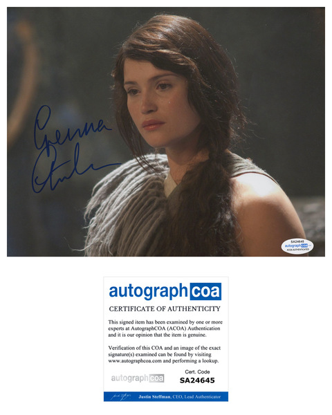 Gemma Arterton Hansel Signed Autograph 8x10 Photo Sexy ACOA #21 - Outlaw Hobbies Authentic Autographs