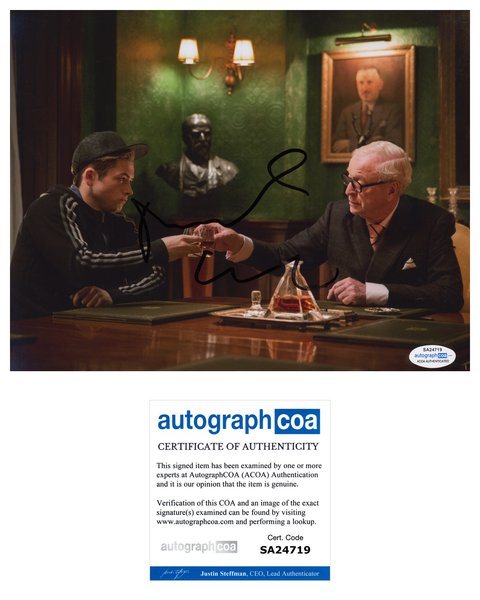 Michael Caine Kingsman Signed Autograph 8x10 Photo ACOA #3 - Outlaw Hobbies Authentic Autographs