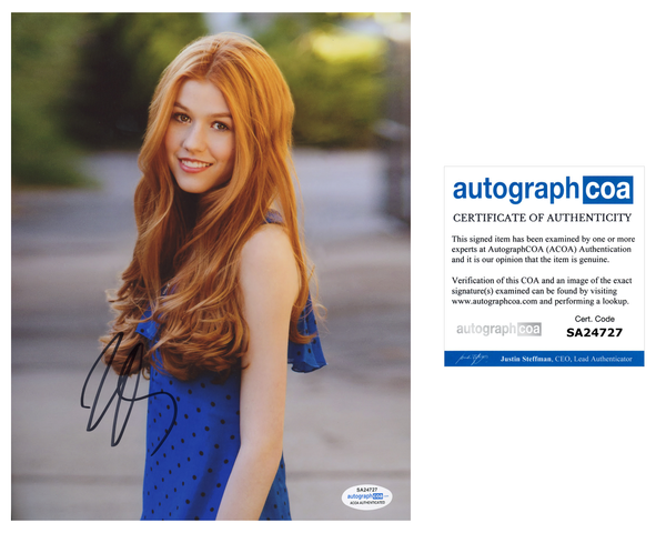 Katherine Kat McNamara Signed Autograph 8x10 Photo #7 - Outlaw Hobbies Authentic Autographs