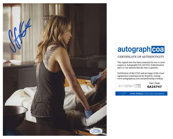 Sarah Carter Sexy Signed Autograph 8x10 Photo - Outlaw Hobbies Authentic Autographs