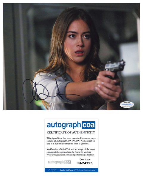 Chloe Bennet Agents of Shield Signed Autograph 8x10 Photo ACOA - Outlaw Hobbies Authentic Autographs