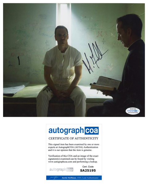 Michael Fassbender Assasin's Creed Signed Autograph 8x10 Photo ACOA #13 - Outlaw Hobbies Authentic Autographs