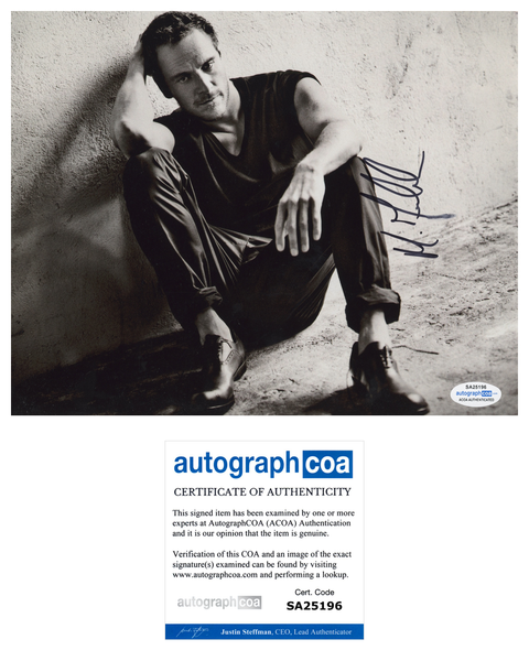 Michael Fassbender  Signed Autograph 8x10 Photo ACOA #14 - Outlaw Hobbies Authentic Autographs