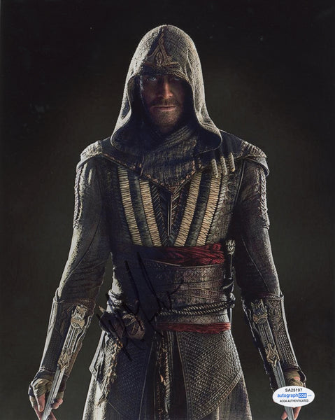 Michael Fassbender Assassin's Creed Signed Autograph 8x10 Photo ACOA #15 - Outlaw Hobbies Authentic Autographs