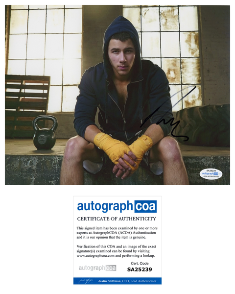 Nick Jonas Kingdom Signed Autograph 8x10 Photo ACOA #5 - Outlaw Hobbies Authentic Autographs