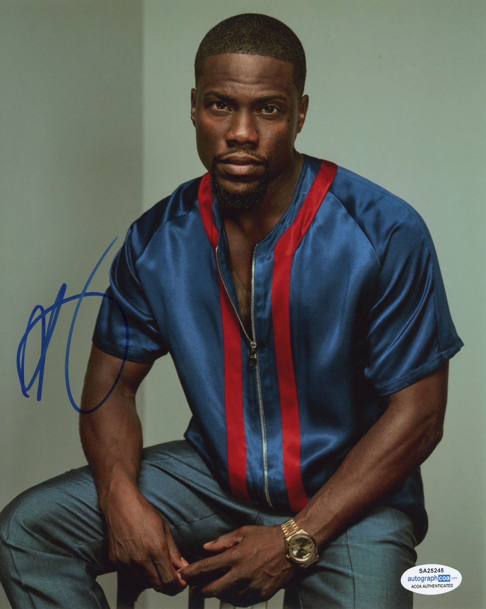 Kevin Hart Jumanji Signed Autograph 8x10 Photo ACOA #3 - Outlaw Hobbies Authentic Autographs