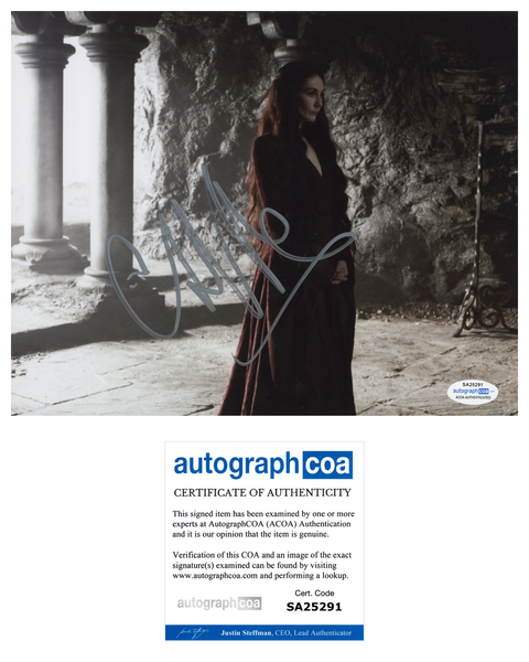 Carice Van Houten Game of Thrones Signed Autograph 8x10 Photo ACOA #3 - Outlaw Hobbies Authentic Autographs