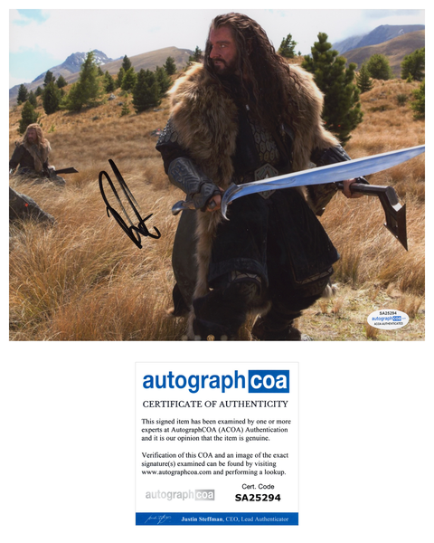 Richard Armitage The Hobbit Signed Autograph 8x10 Photo ACOA #3 - Outlaw Hobbies Authentic Autographs