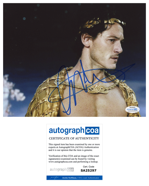 Luke Evans Immortals Signed Autograph 8x10 Photo ACOA #5 - Outlaw Hobbies Authentic Autographs