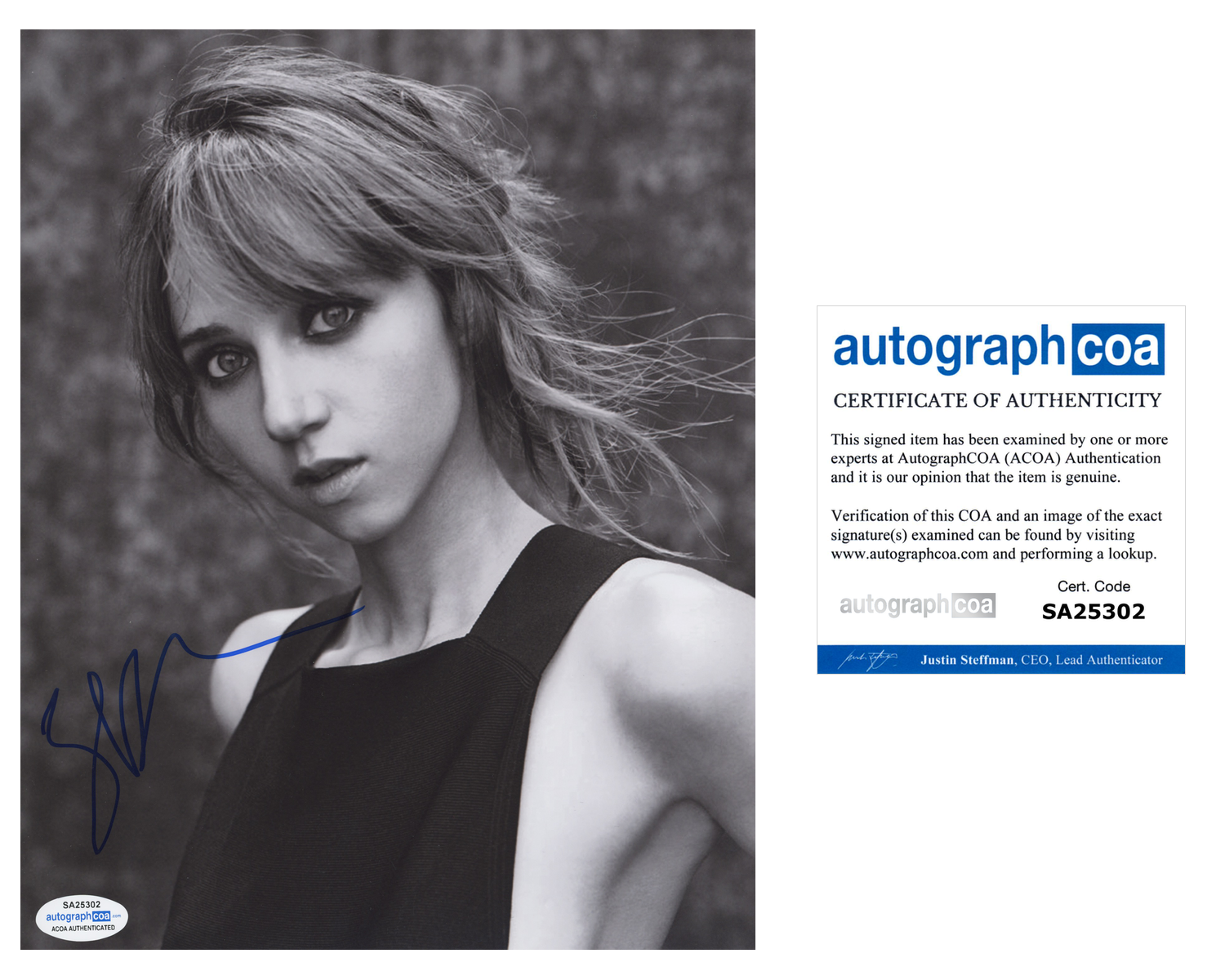 Zoe Kazan Sexy Signed Autograph 8x10 Photo ACOA #3 | Outlaw Hobbies  Authentic Autographs