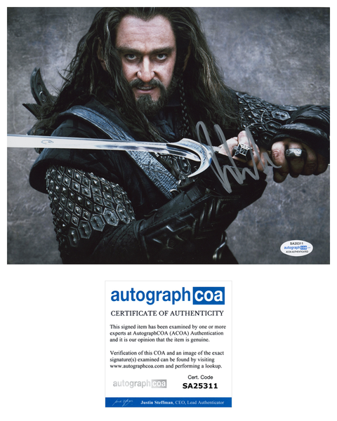 Richard Armitage The Hobbit Signed Autograph 8x10 Photo ACOA #4 - Outlaw Hobbies Authentic Autographs