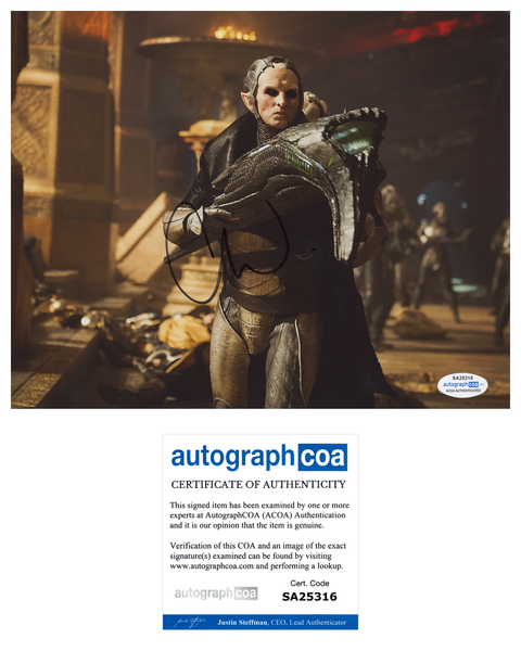 Christopher Eccleston Thor Dark World Signed Autograph 8x10 Photo ACOA - Outlaw Hobbies Authentic Autographs