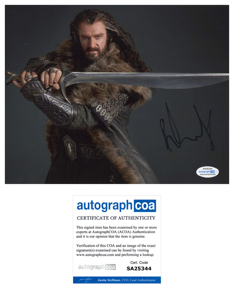 Richard Armitage The Hobbit Signed Autograph 8x10 Photo ACOA #5 - Outlaw Hobbies Authentic Autographs