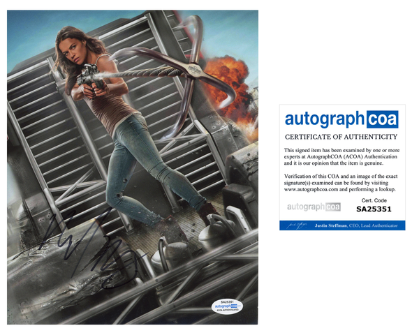 Michelle Rodriguez Fast Furious Signed Autograph 8x10 Photo ACOA #6 - Outlaw Hobbies Authentic Autographs