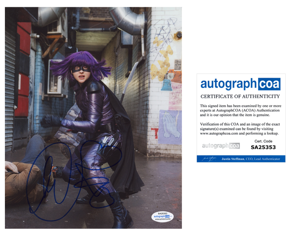 Chloe Moretz Kick Ass Signed Autograph 8x10 Photo #5 ACOA - Outlaw Hobbies Authentic Autographs