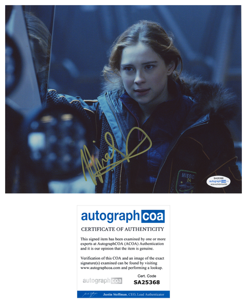 Mina Sundwall Lost in Space Signed Autograph 8x10 Photo ACOA #3 - Outlaw Hobbies Authentic Autographs