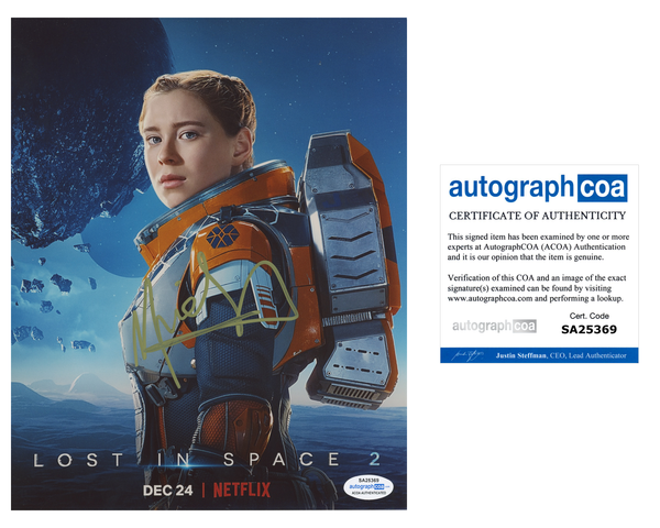 Mina Sundwall Lost in Space Signed Autograph 8x10 Photo ACOA #4 - Outlaw Hobbies Authentic Autographs