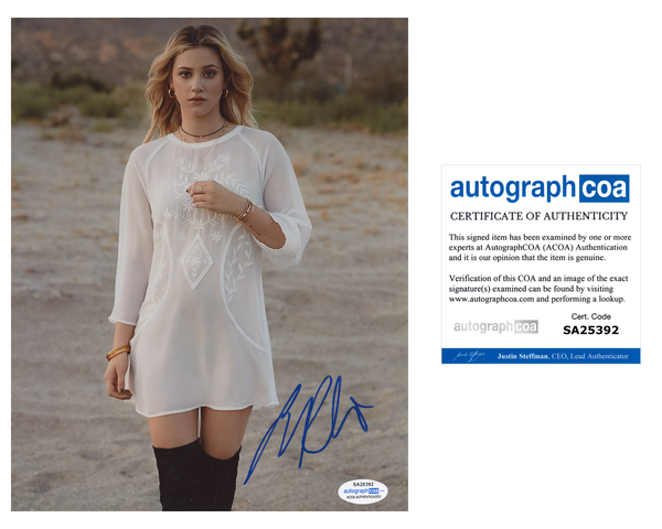 Lili Reinhart Sexy Riverdale Signed Autograph 8x10 Photo ACOA #9 - Outlaw Hobbies Authentic Autographs