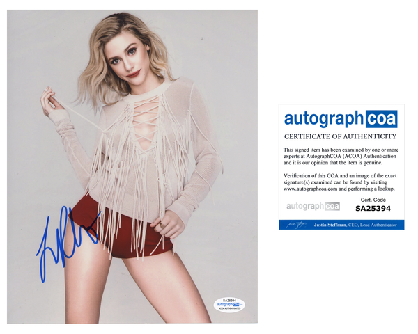 Lili Reinhart Sexy Riverdale Signed Autograph 8x10 Photo ACOA #11 - Outlaw Hobbies Authentic Autographs