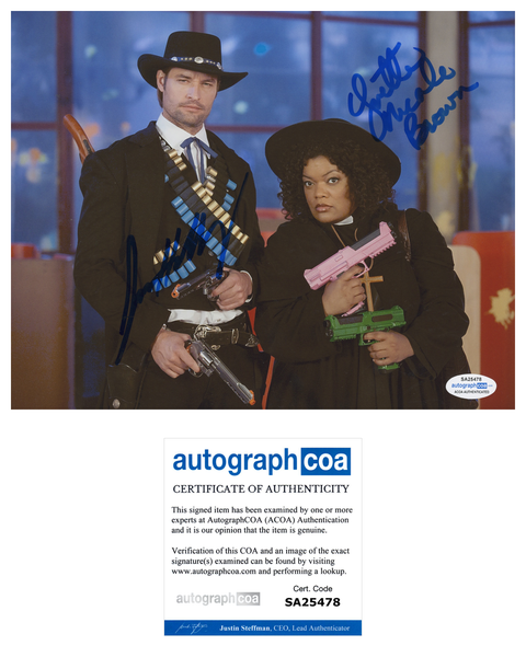 Josh Holloway & Yvette Nicole Brown Community Signed Autograph 8x10 Photo ACOA - Outlaw Hobbies Authentic Autographs