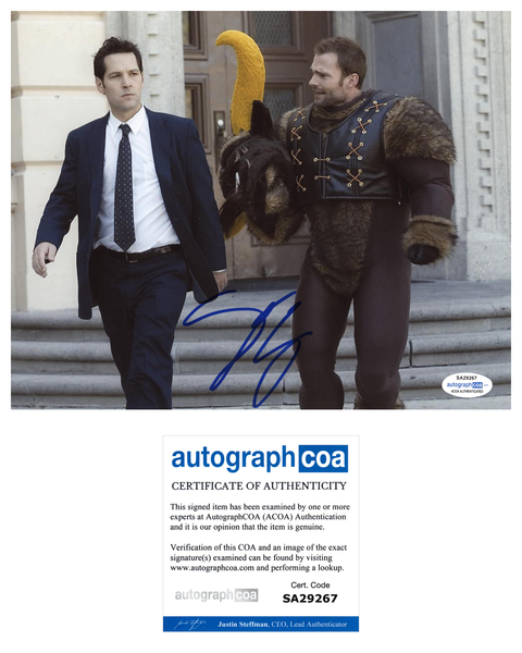 Seann William Scott Role Models Signed Autograph 8x10 Photo - Outlaw Hobbies Authentic Autographs