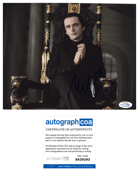 Michael Sheen Twilight Signed Autograph 8x10 Photo ACOA - Outlaw Hobbies Authentic Autographs