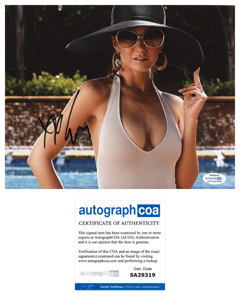 Emmanuelle Chriqui Sexy Signed Autograph 8x10 Photo ACOA #14 - Outlaw Hobbies Authentic Autographs