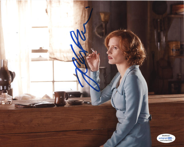 Jessica Chastain Lawless Signed Autograph 8x10 Photo ACOA #3 - Outlaw Hobbies Authentic Autographs