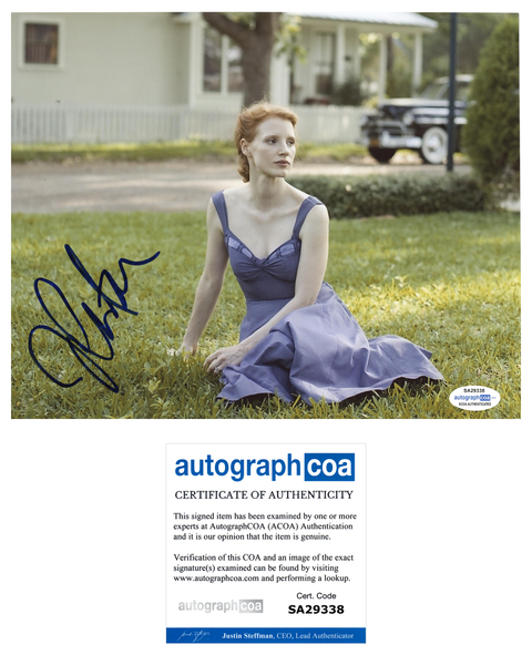 Jessica Chastain Sexy Signed Autograph 8x10 Photo ACOA #9 - Outlaw Hobbies Authentic Autographs