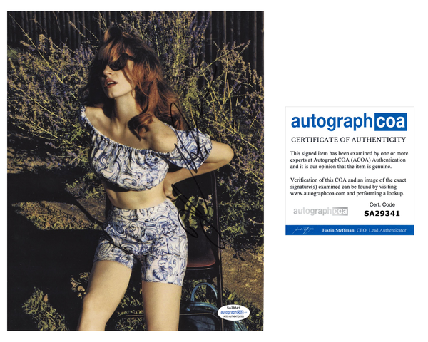 Jessica Chastain Sexy Signed Autograph 8x10 Photo ACOA #12 - Outlaw Hobbies Authentic Autographs