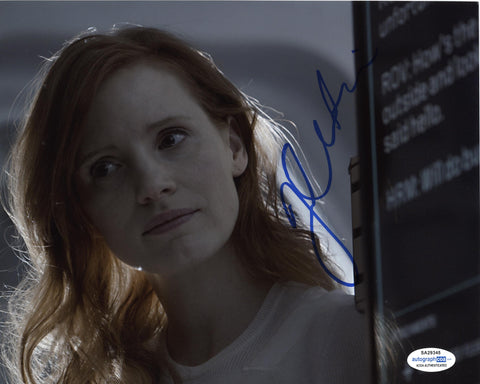 Jessica Chastain The Martian Signed Autograph 8x10 Photo ACOA #16 - Outlaw Hobbies Authentic Autographs
